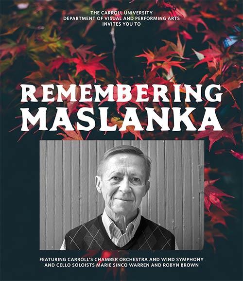 Remembering Maslanka | Fall Orchestra and Wind Symphony Concert
