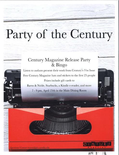Century Magazine Release Party & Bingo