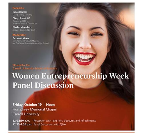 Women Entrepreneurship Week Panel Discussion
