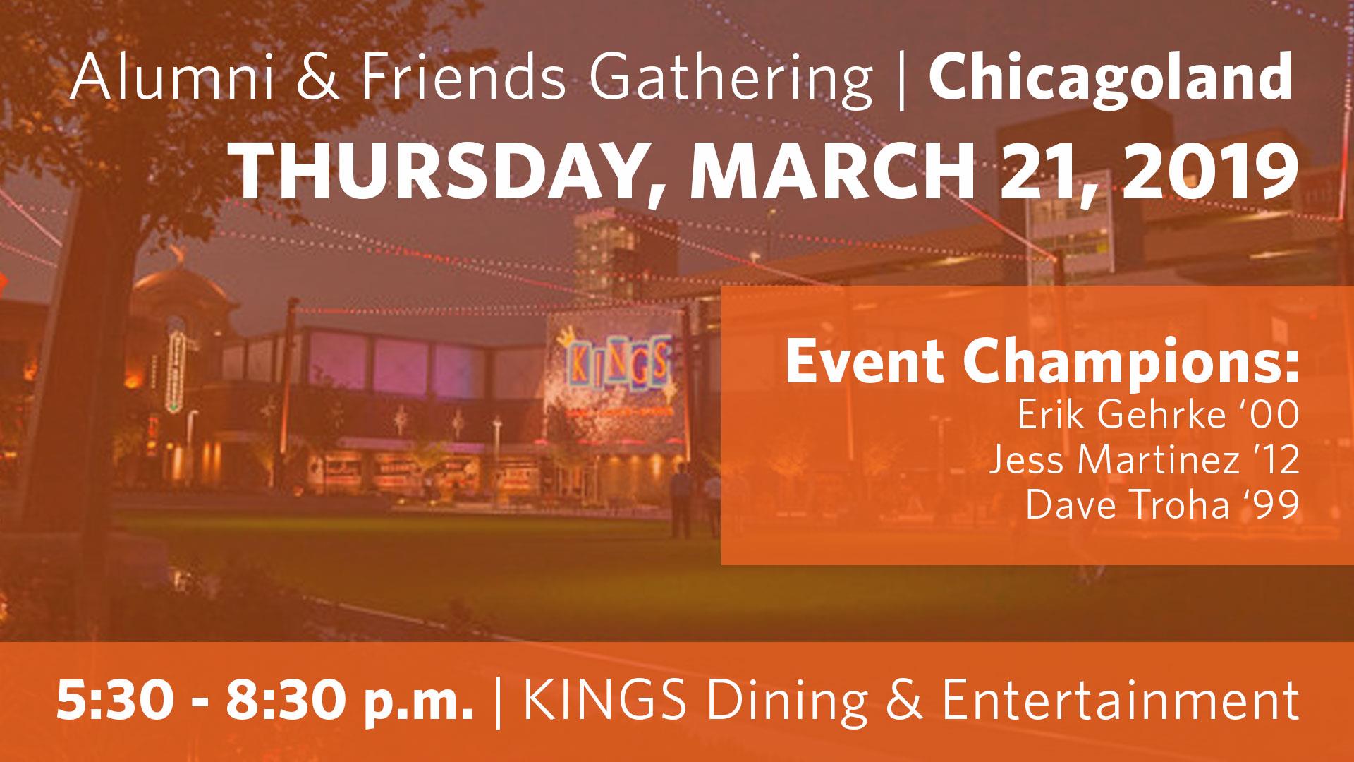 Alumni & Friends Gathering | Chicagoland