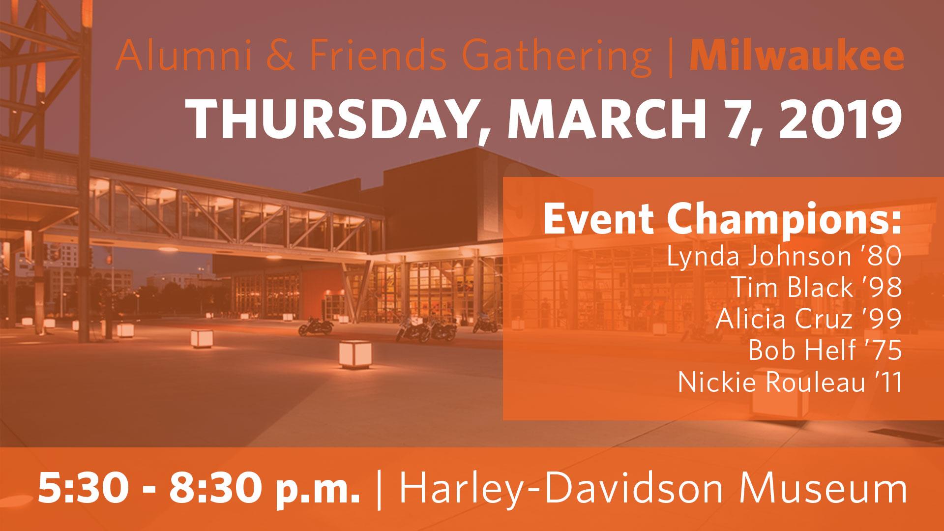 Alumni & Friends Gathering | Milwaukee