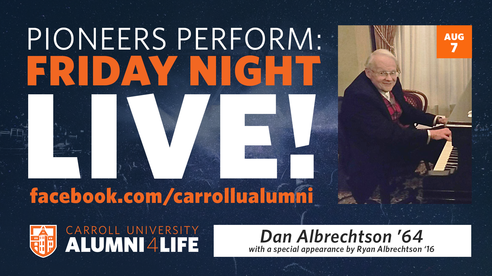 Friday Night Live! | Dan Albrechtson ’64